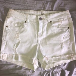 Ripped Jean Shorts
